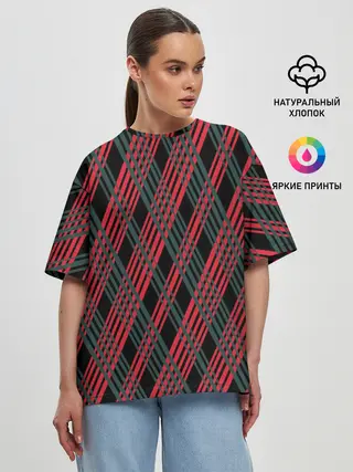 Женская футболка оверсайз / Игральные карты