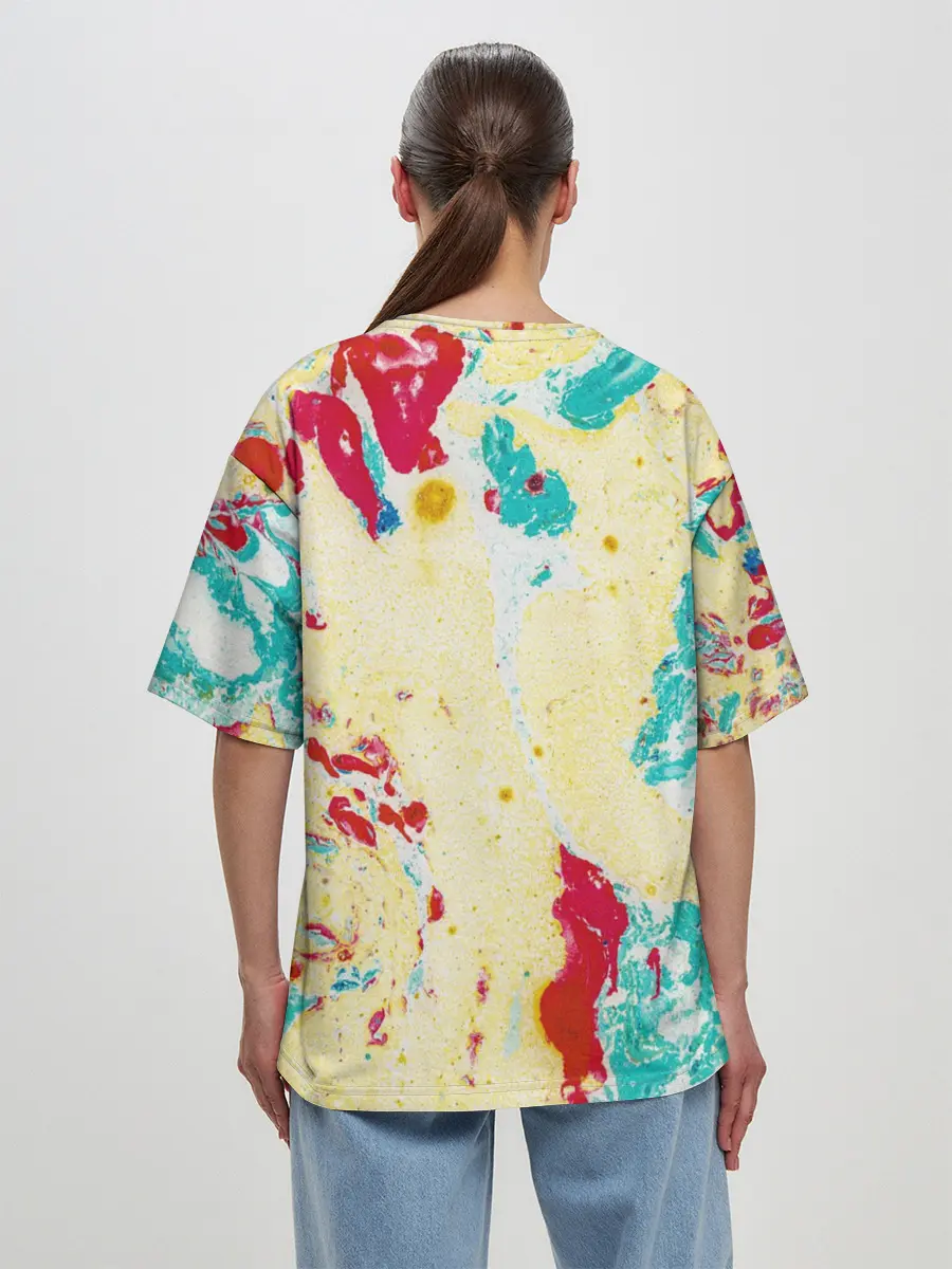 Женская футболка оверсайз / Текстура