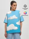 Женская футболка оверсайз / Небо