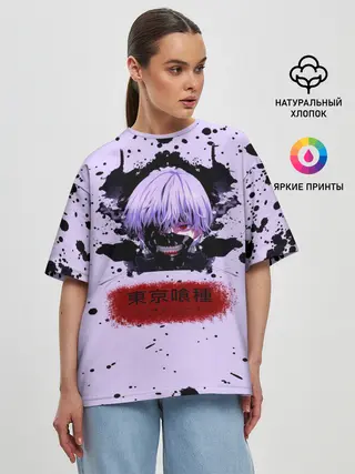 Женская футболка оверсайз / Канеки Кан