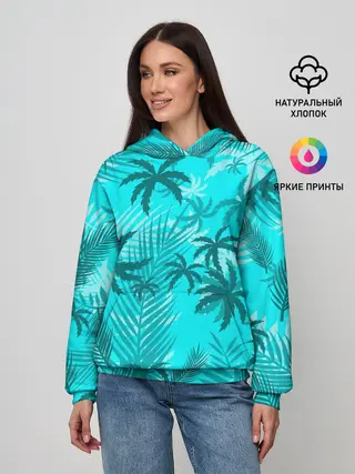 Женское худи / НЕОНОВЫЕ ПАЛЬМЫ