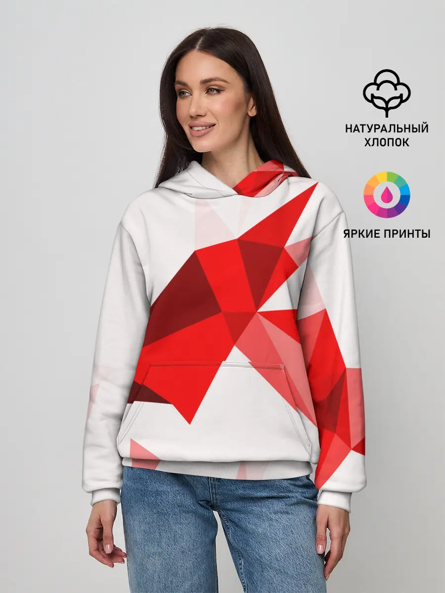Женское худи / GEOMETRY RED