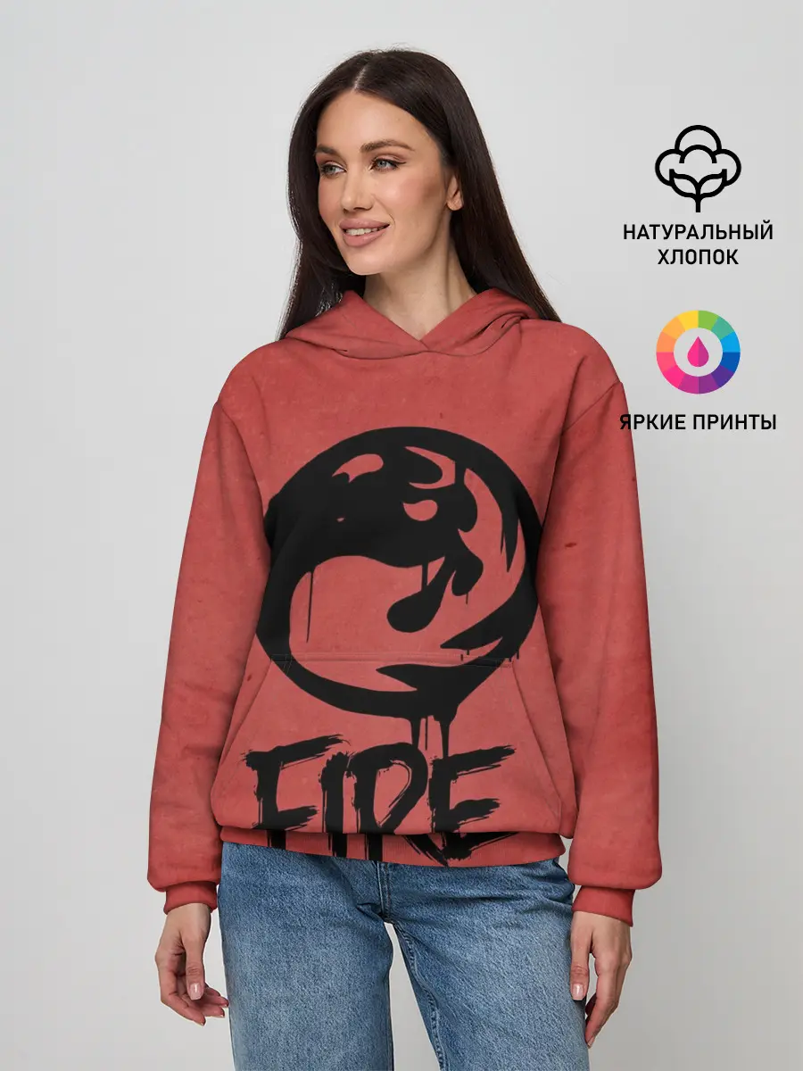 Женское худи / Emblems Fire