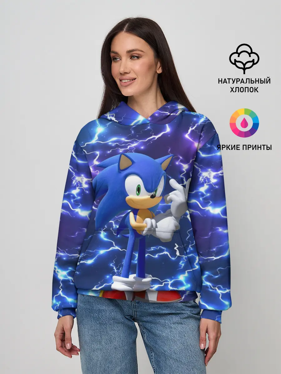 Женское худи / Sonic | Соник