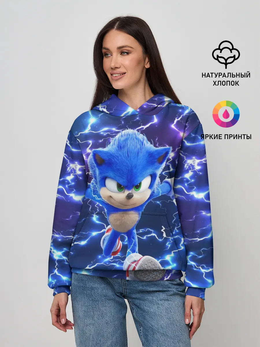 Женское худи / Sonic | Соник