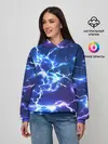 Женское худи / СВЕТЯЩИЕСЯ МОЛНИИ | NEON FLASH