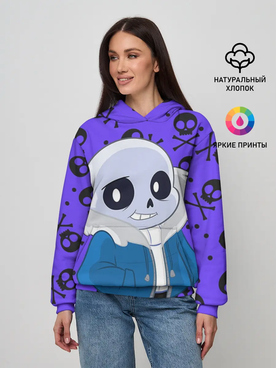 Женское худи / Санс | Undertale