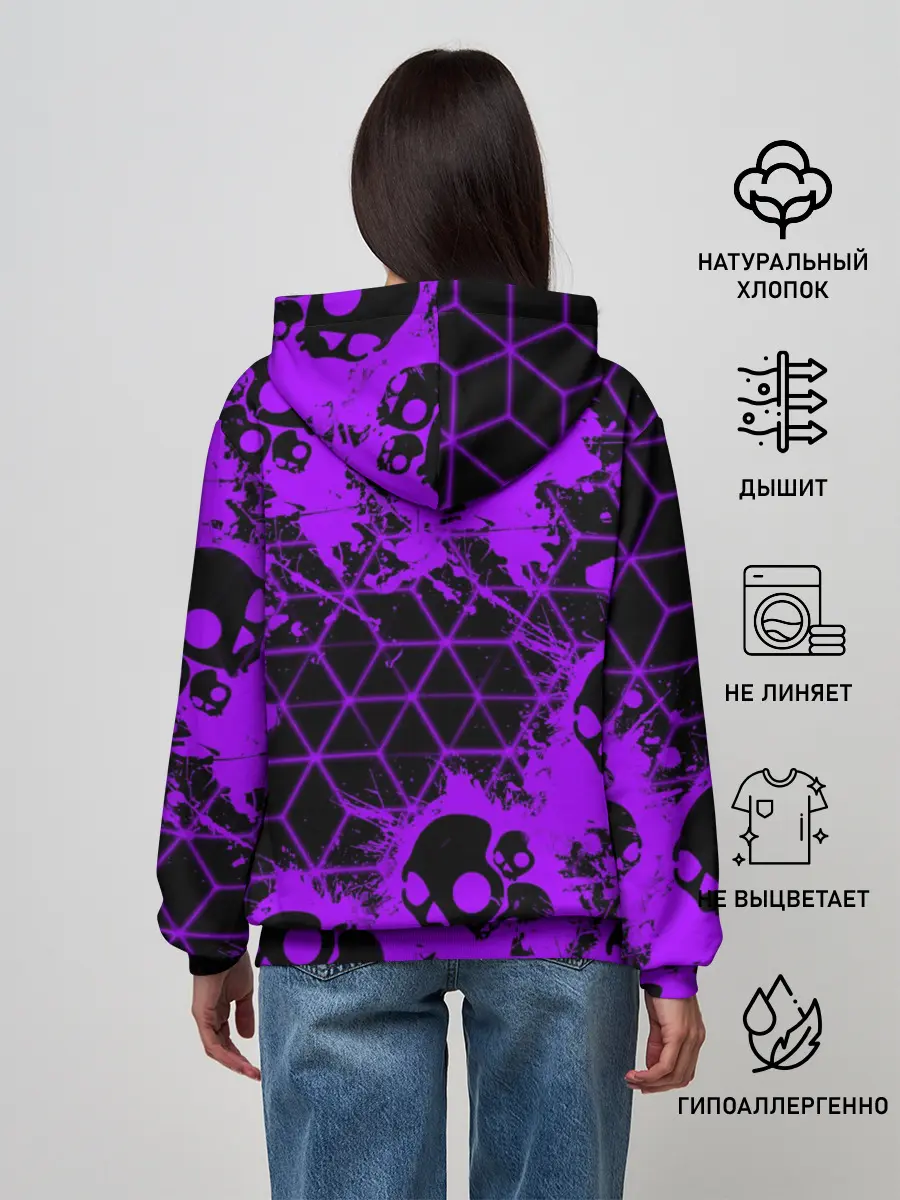 Женское худи / Fortnite | Skull