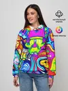 Женское худи / КИСЛОТНЫЕ РИСУНОК