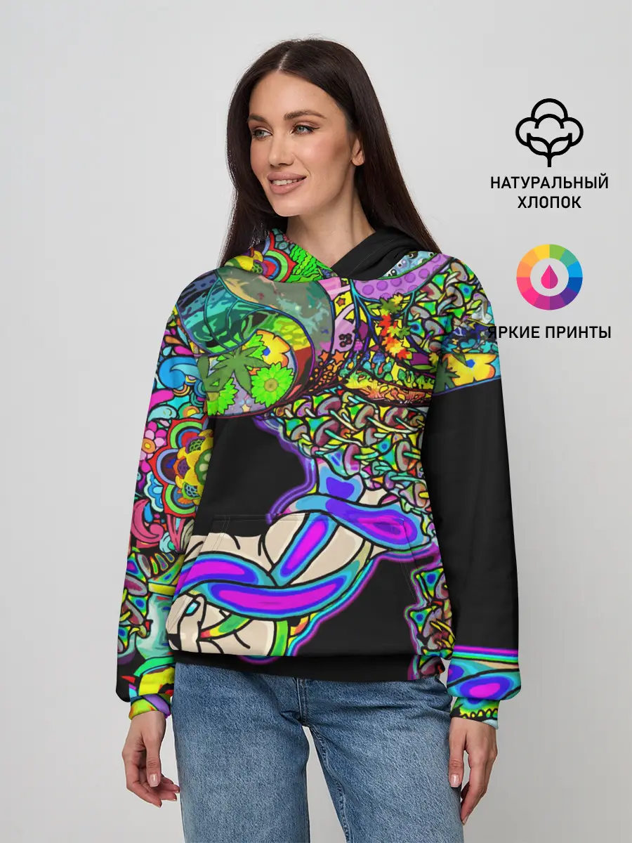 Женское худи / ПСИХОДЕЛИКА NEW
