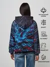 Женское худи / Синяя абстракция