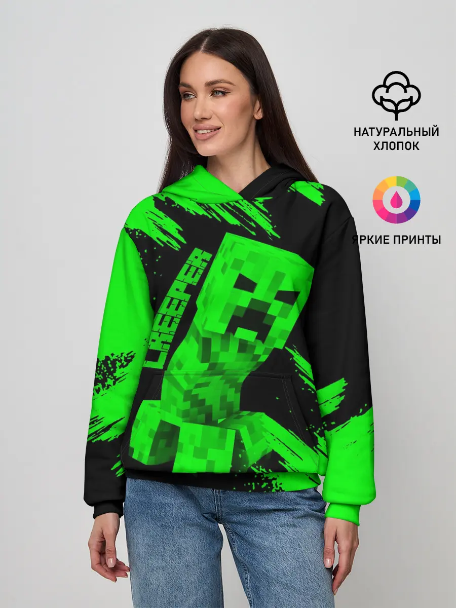 Женское худи / MINECRAFT CREEPER