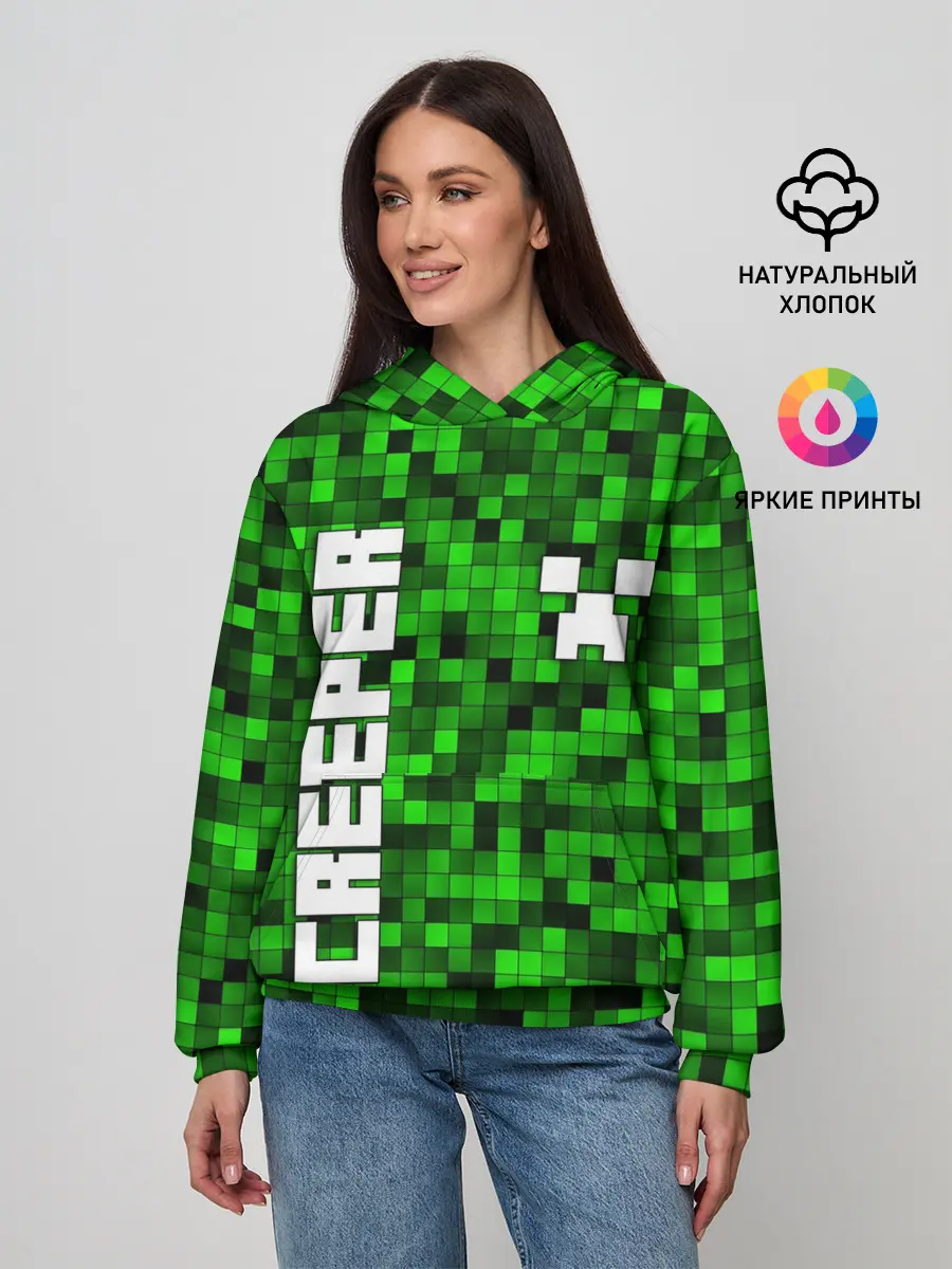 Женское худи / MINECRAFT CREEPER