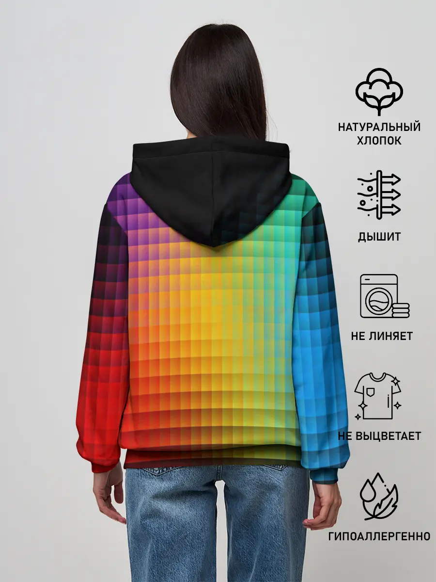 Женское худи / Радужный градиент