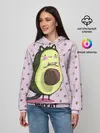 Женское худи / Авокадо Кот