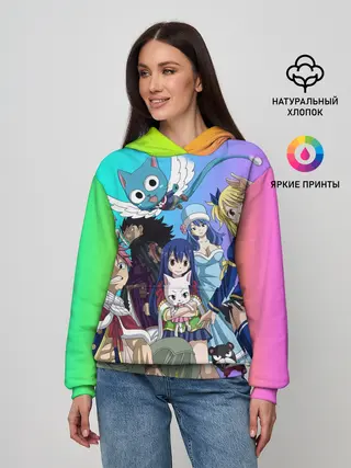 Женское худи / Fairy Tail rainbow