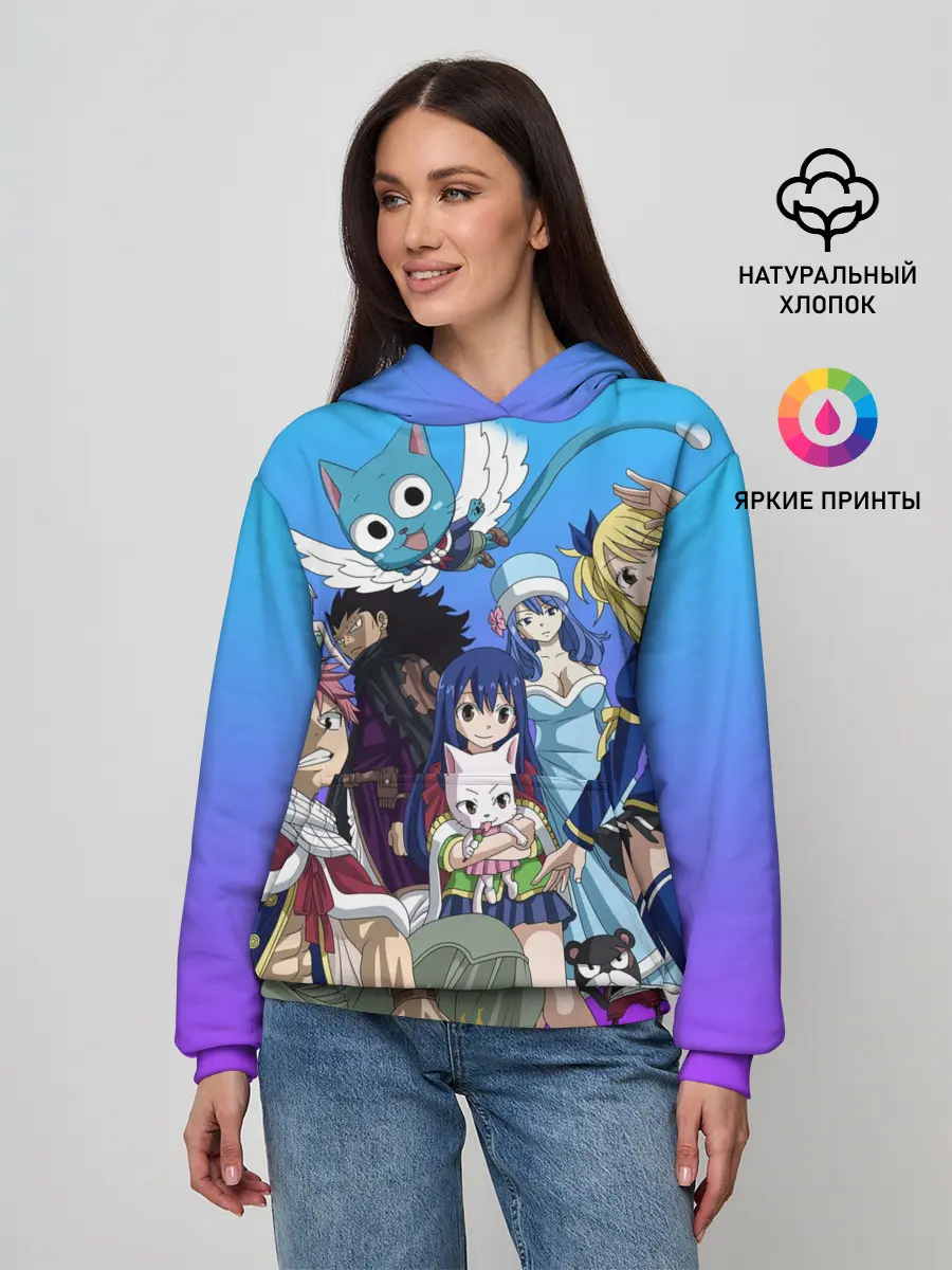 Женское худи / All heroes of Fairy Tail