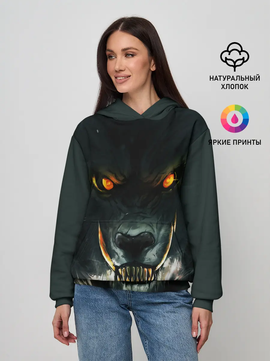 Женское худи / ДИКИЙ ВОЛК