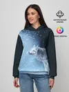 Женское худи / ВОЛК ЗИМА
