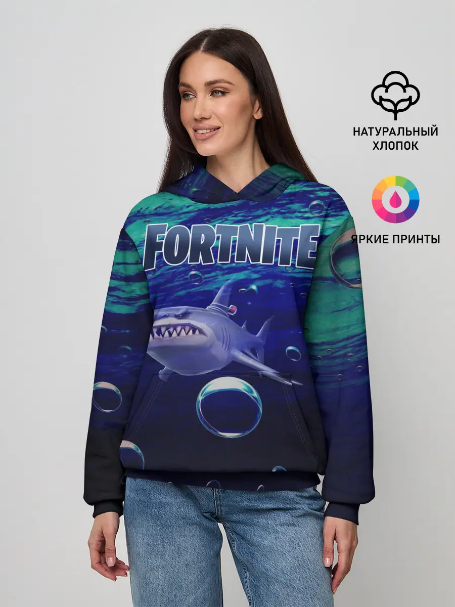Женское худи / Loot Shark Fortnite