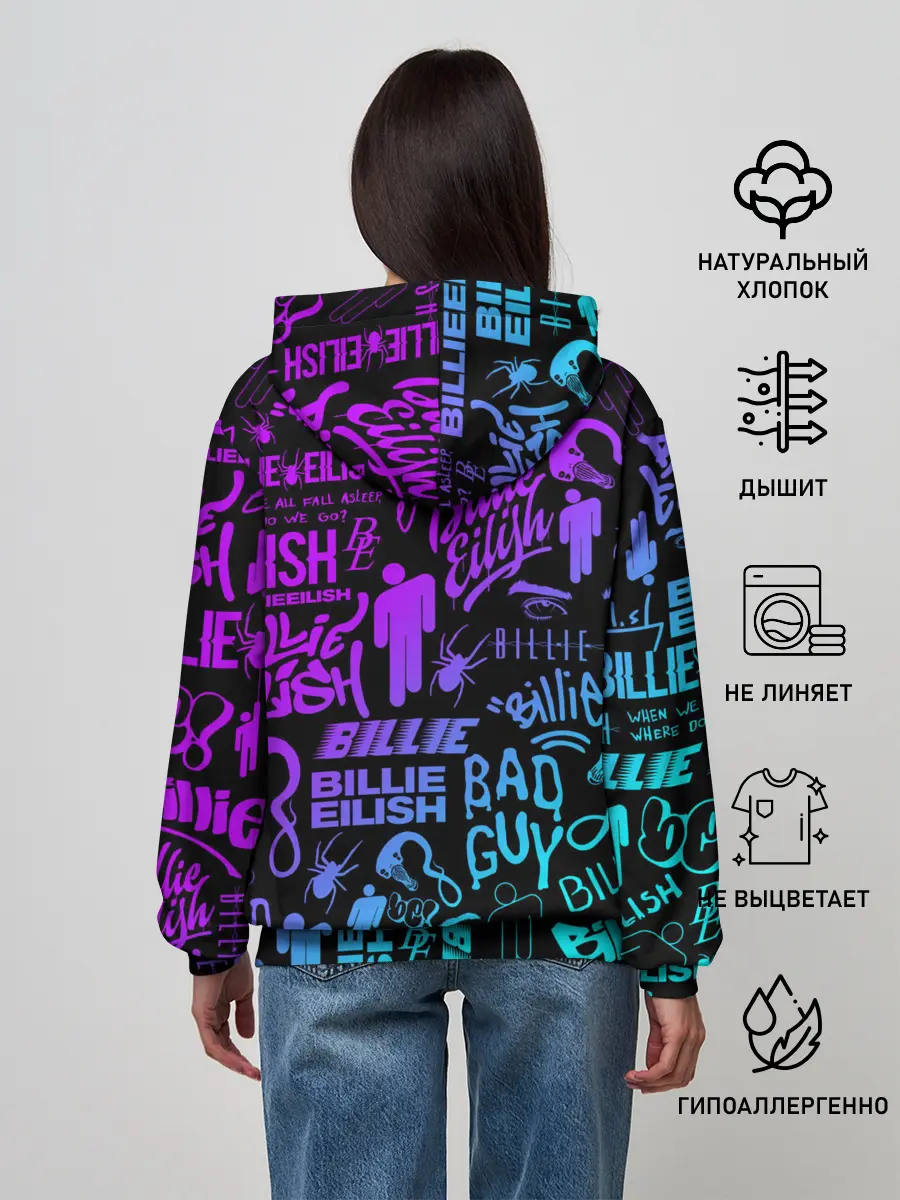 Женское худи / BILLIE EILISH | БИЛЛИ АЙЛИШ