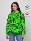 Женское худи / BILLIE EILISH | БИЛЛИ АЙЛИШ LOGOBOMBING