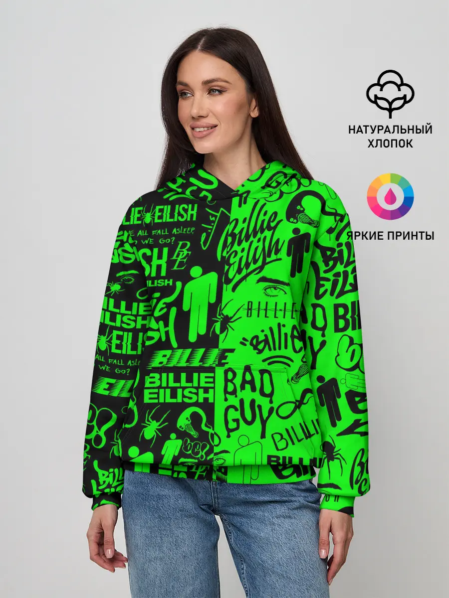 Женское худи / BILLIE EILISH | БИЛЛИ АЙЛИШ