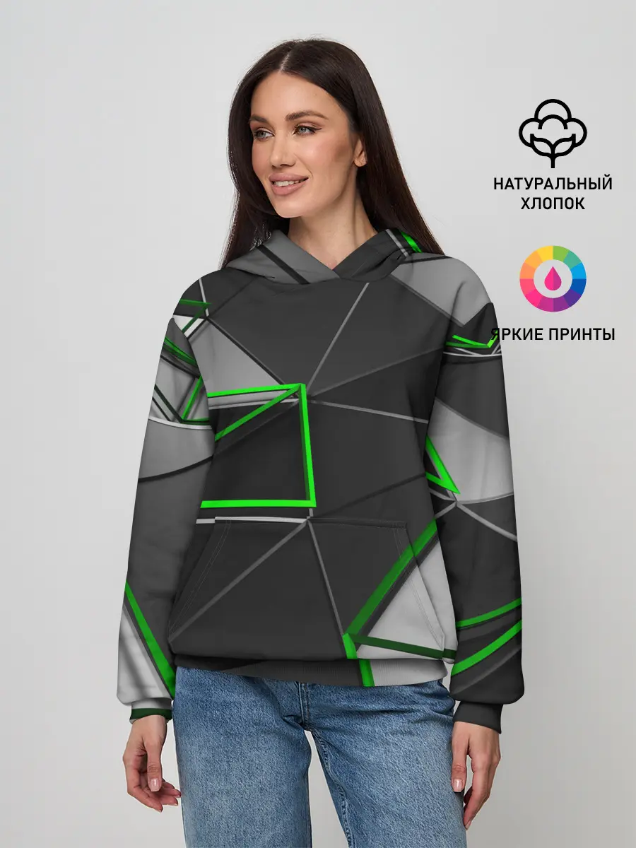 Женское худи / 3D полигон