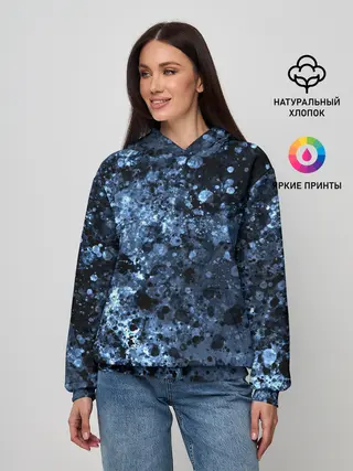 Женское худи / абстракция жидкость