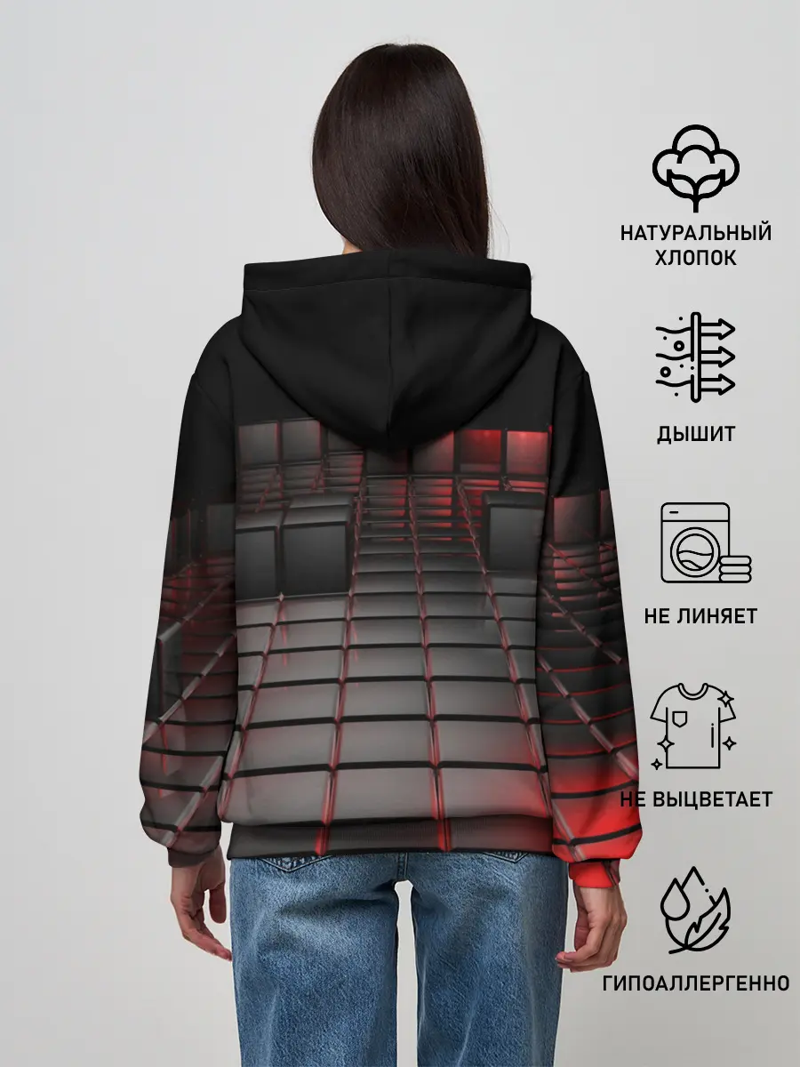 Женское худи / КАРБОНОВЫЕ ПЛИТЫ