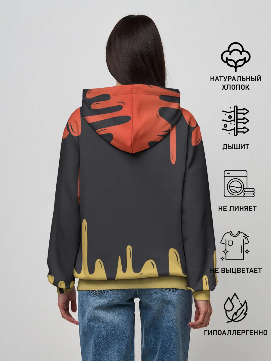 Женское худи / Just Ride MOTOCROSS | МОТОКРОСС