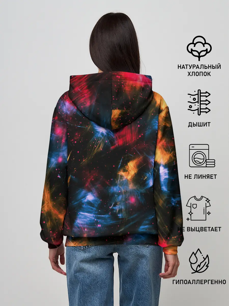Женское худи / КОСМИЧЕСКИЕ ВОЛНЫ