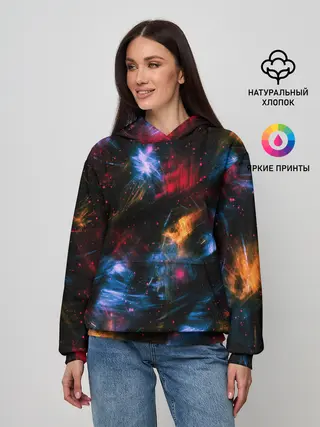 Женское худи / КОСМИЧЕСКИЕ ВОЛНЫ