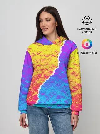 Женское худи / Цветные переливы