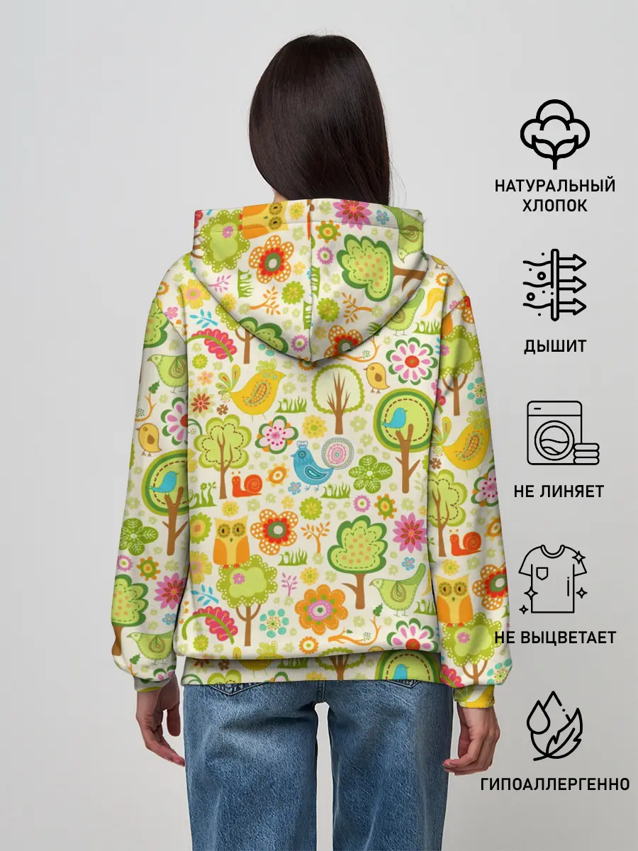 Женское худи / Летний Орнамент