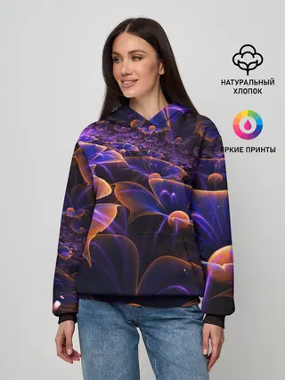 Женское худи / Цветки во тьме