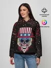 Женское худи / Американский череп | American Skull