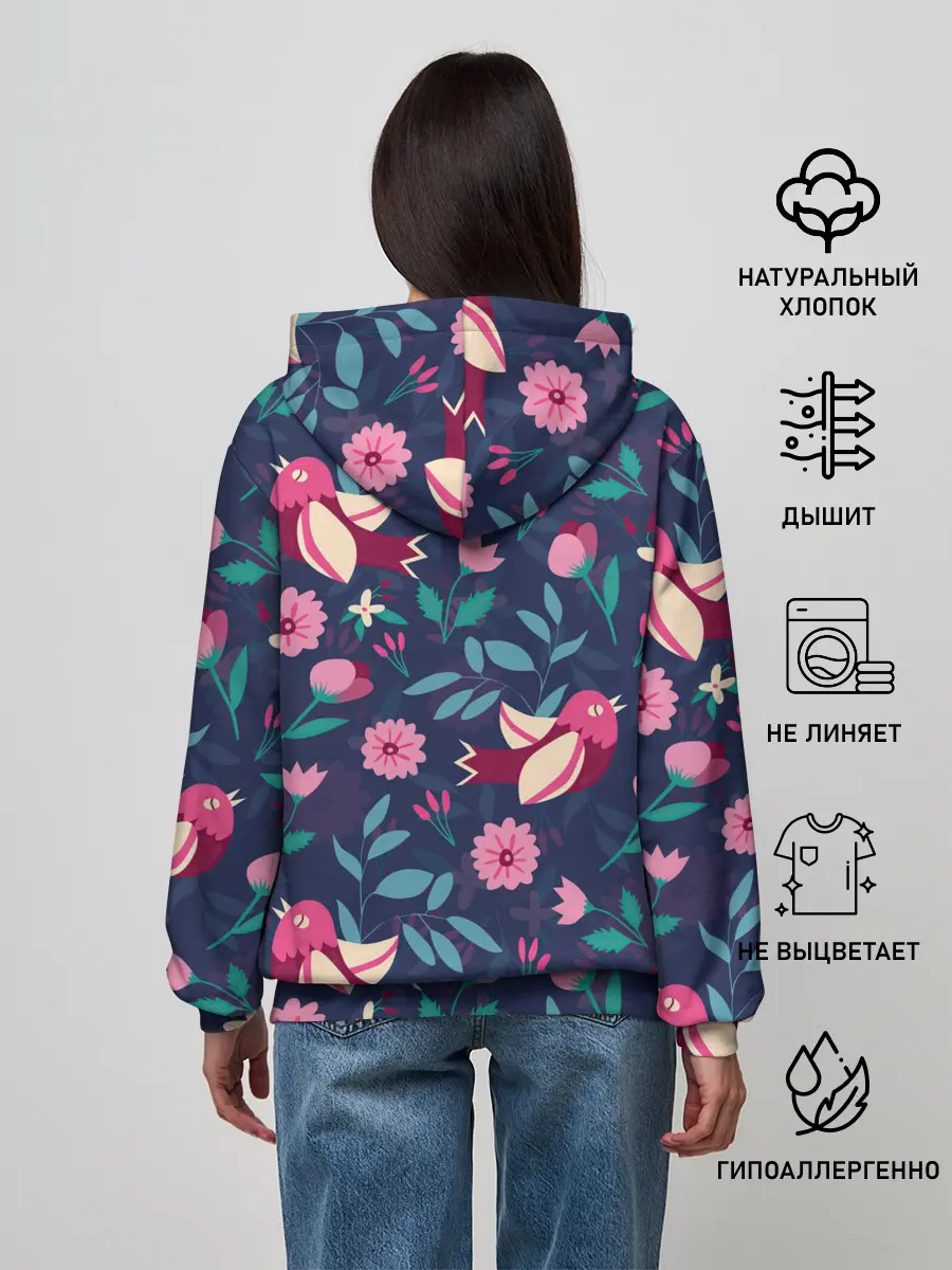 Женское худи / Арт джунгли