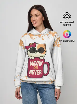 Женское худи / МИЛЫЙ КОТЕНОК | CUTE KITTEN