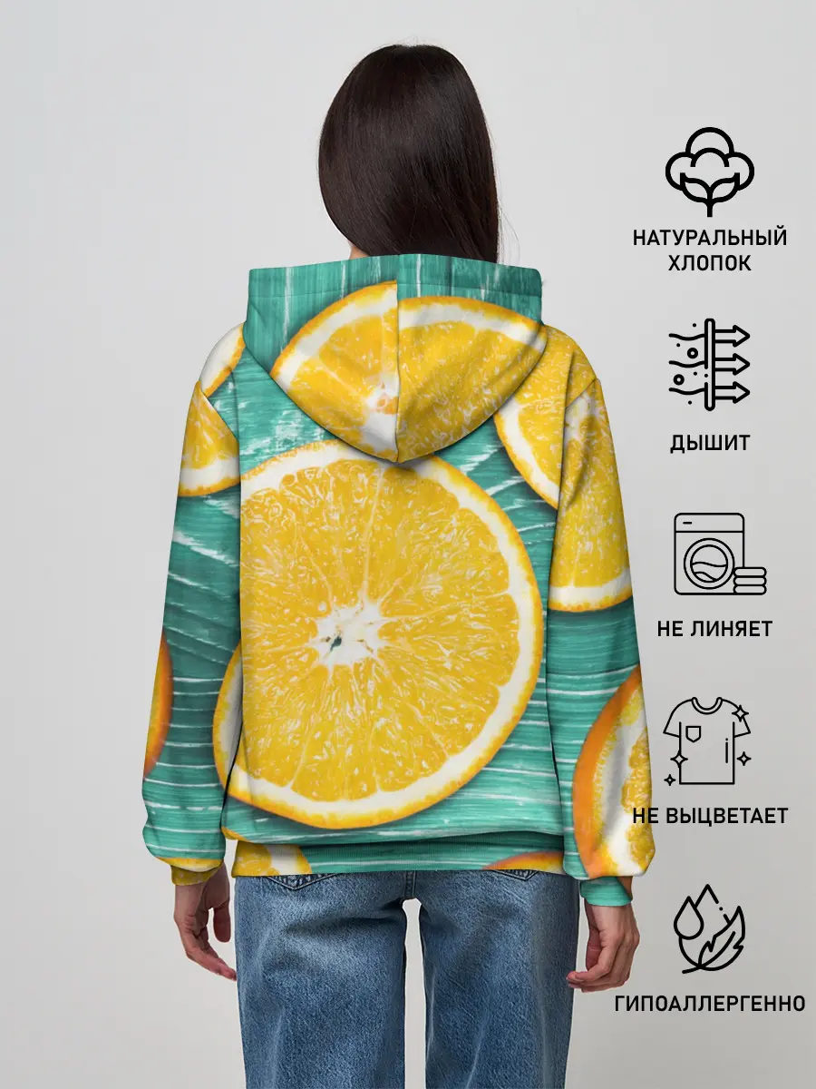 Женское худи / Апельсины
