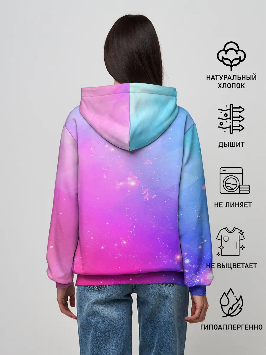 Женское худи / Котик На Луне