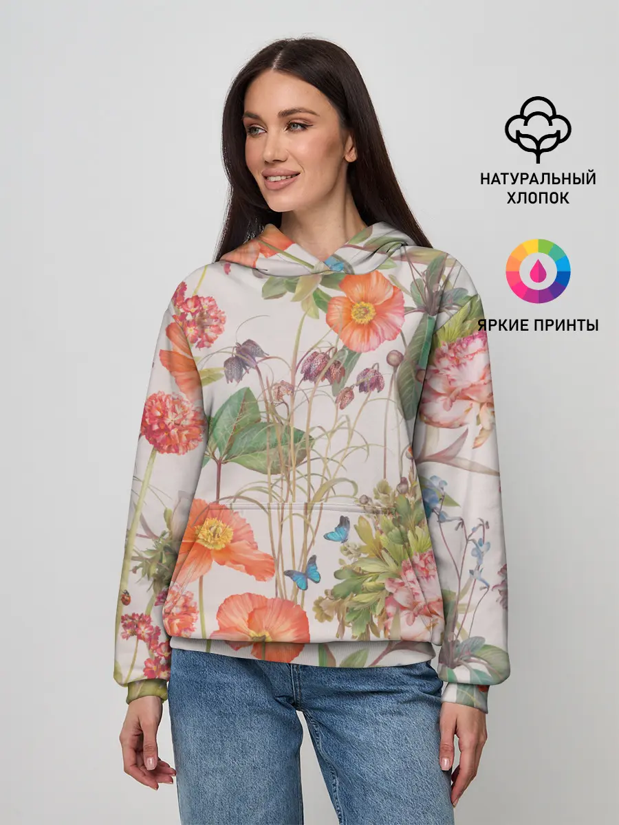 Женское худи / Цветы