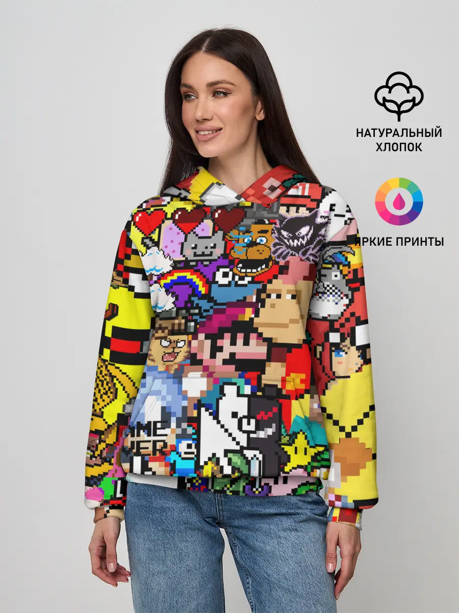 Женское худи / Pixel