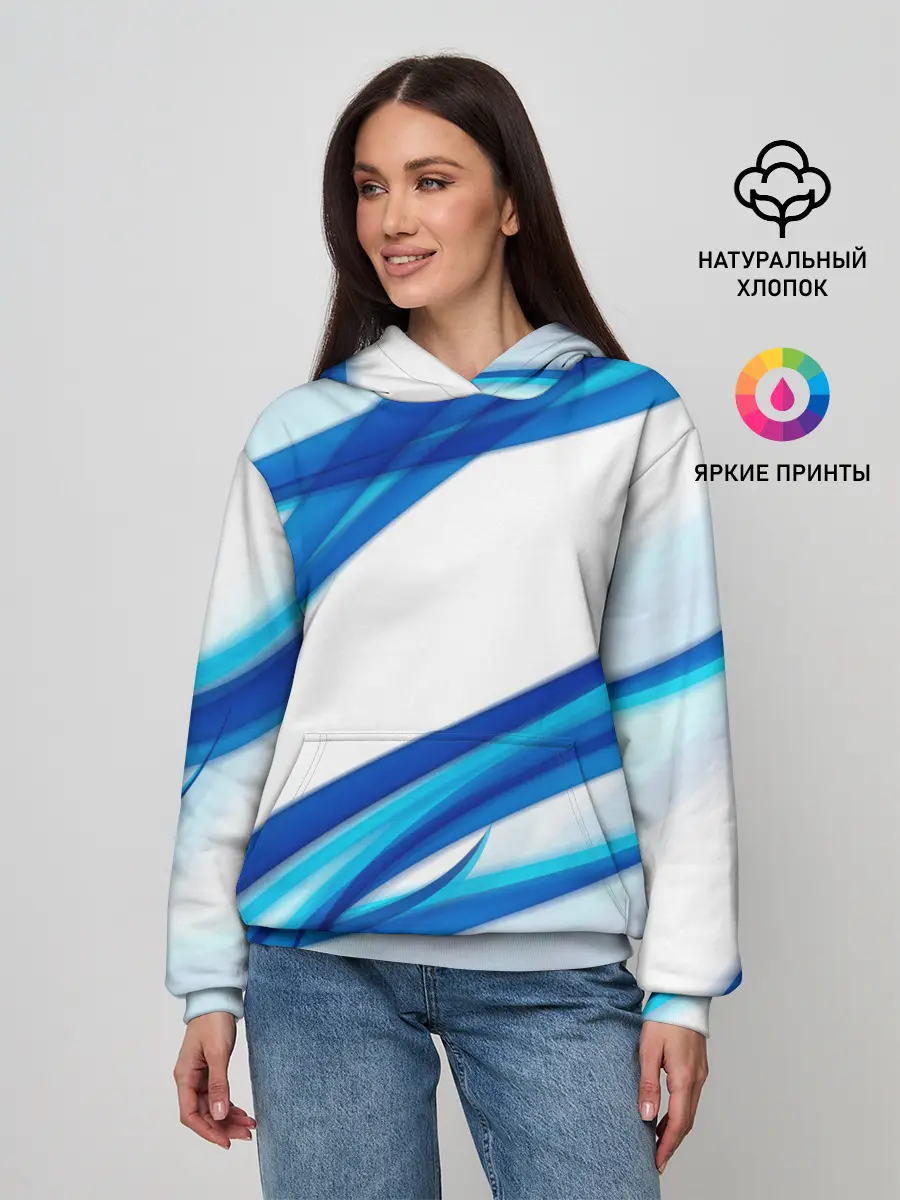 Женское худи / STRIPES BLUE