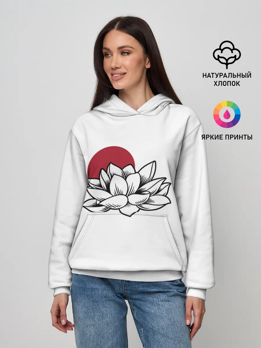 Женское худи / КУВШИНКА НИМФЕЯ | WATER LILY