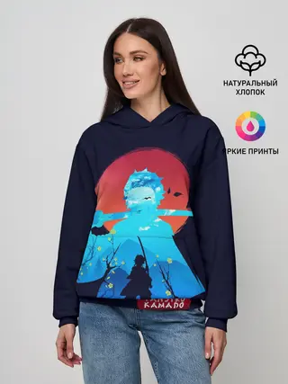 Женское худи / Kamado Tanjiro клинок