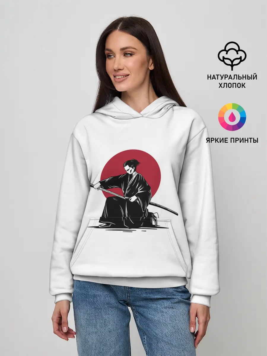 Женское худи / ЯПОНСКИЙ САМУРАЙ | SAMURAI IN THE SUN