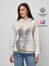 Женское худи / PEACE and LOVE | МИР и ЛЮБОВЬ
