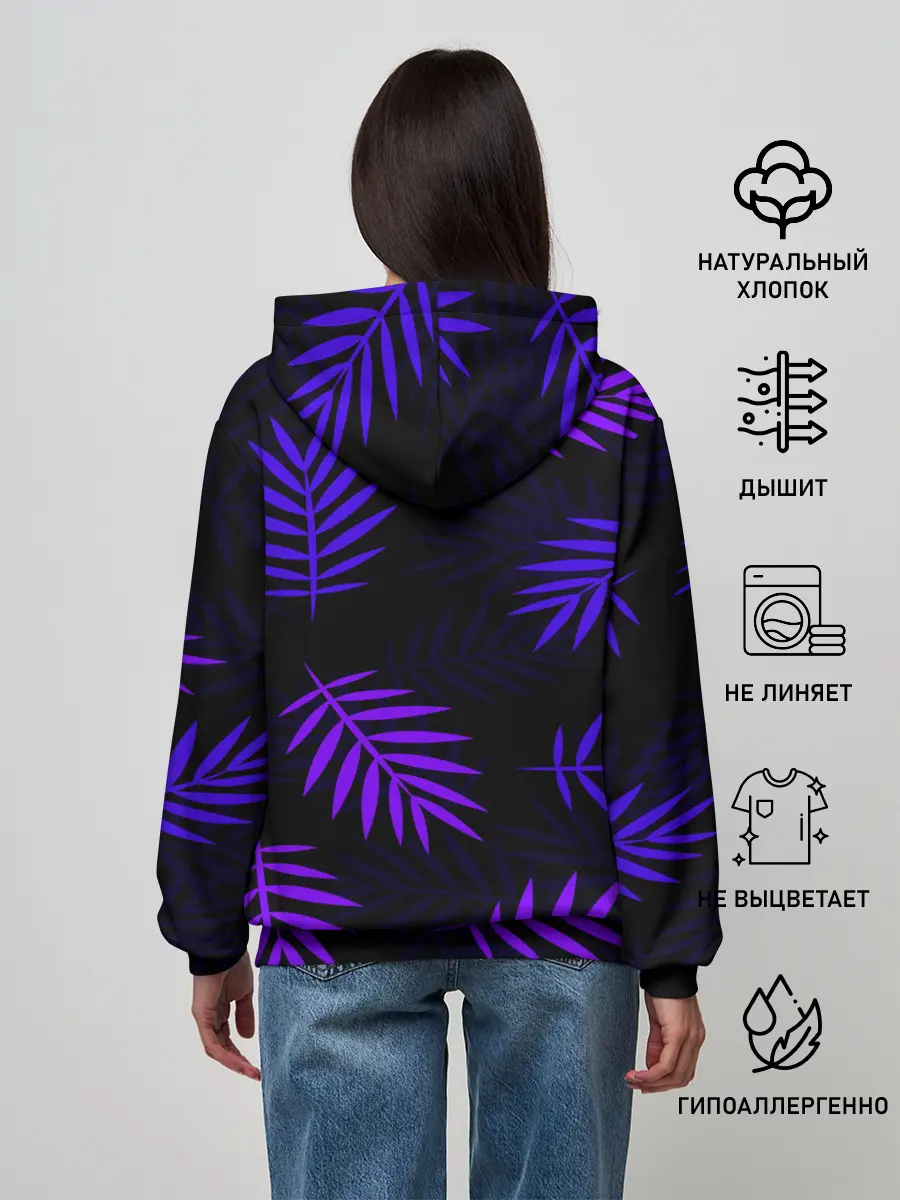 Женское худи / НЕОНОВЫЕ ТРОПИКИ