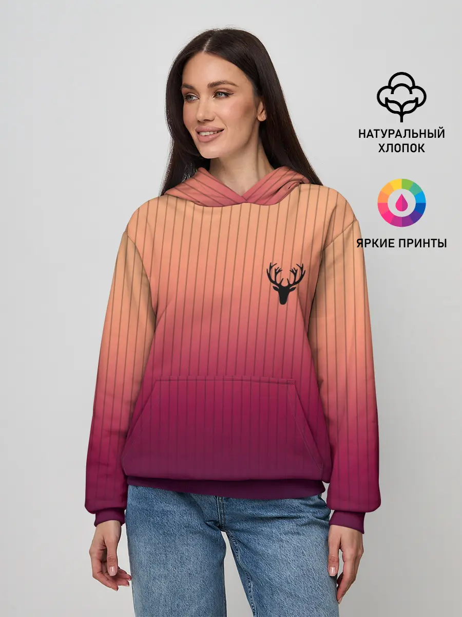 Женское худи / The Gradient Of Deer